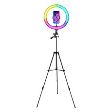 JOYTRON RGB環形補光燈 30cm+手機三腳支架組, LD50（環形燈）, 1組