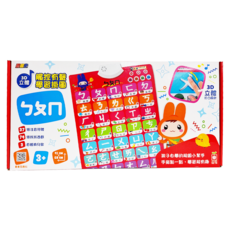 幼福文化 忍者兔3D立體觸控有聲學習掛圖, 3歲以上適用, 1盒
