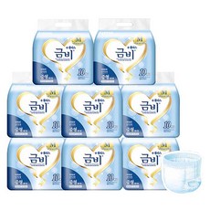 KUNBI 男女通用內褲尿布, 8個, 中型, 10入