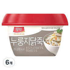 양반 누룽지닭죽, 6개, 285g
