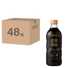 黑松 韋恩咖啡 Flash Brew 閃萃黑咖啡, 阿拉比卡, 無糖, 無香料, 500ml, 48瓶
