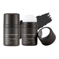 THE FACE SHOP 菲詩小舖 自然遮色氣墊髮粉 7g, 04 Black, 1罐