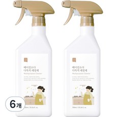 쉼표365 베이킹소다 대용량 다목적 세정 클리너, 12개, 750ml