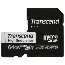 트랜센드 마이크로SD 블랙박스 메모리카드 350V, 64GB
