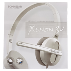 Sonicgear 粉彩輕巧雙模式有線耳機麥克風, Xenon 3U, 灰色