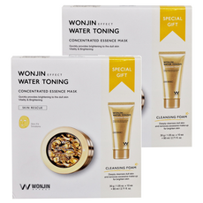 WONJIN EFFECT 原辰透明質酸面膜 新款金色膠囊面膜 30ml*10片+洗面乳80ml*1, 2組