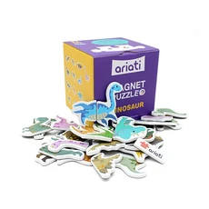ariati 配對磁性貼盒裝組，水果/交通工具/動物/恐龍，#3歲以上，#視覺，#觸覺，#黏貼, 27PCS
