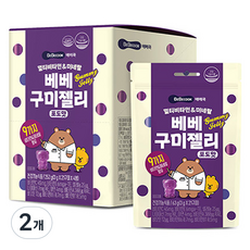 베베쿡 멀티비타민 앤 미네랄 베베구미젤리 4p, 252g, 2개