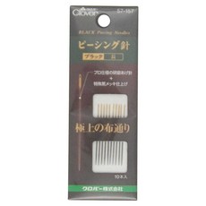 Clover 可樂牌 黑金鋼拼接長針, 黑色, 長, 10本入, 0.56*39.4mm, 1個