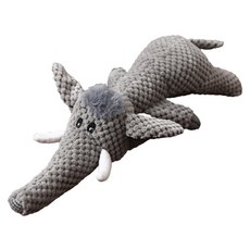 高質感毛絨玩偶 - 趴地象，尺寸39*13*8cm，重量約108g，內置氣囊，玉米絨布，三明治網布, 39 x 13 x 8cm, 1個