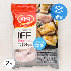 하림 IFF 핑크솔트 한입 닭다리살 정육 (냉동), 800g,