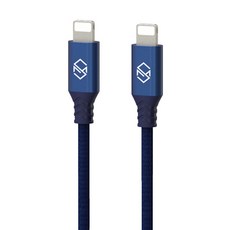 신지모루 더치 패브릭 아이폰 고속충전 케이블, 2m, 블루, 2개입