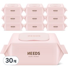 니즈 핑크 아기물티슈 캡형 50평량