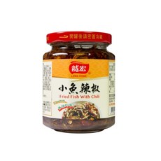 龍宏 小魚辣椒, 香辣夠味!, 270g, 1罐