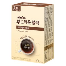 맥심 아라비카100 부드러운 블랙 커피믹스, 2.8g, 100개입, 1개 2.8g, 100개입, 1개