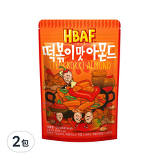 HBAF 杏仁果 辣炒年糕風味 120g, 2包