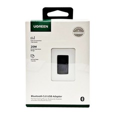 UGREEN 綠聯 USB藍芽接收器 5.0 支援5個設備同時連入, 80889, 1盒