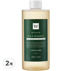 화이트센트 향기좋고 부드러운 고영양 HGE 퍼퓸 샴푸 쿨라임, 350ml, 2개