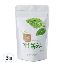 한국제다 가루녹차, 100g, 3개
