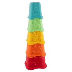 Chicco ECO+益智趣味疊疊杯，5款疊杯+積木, 1組