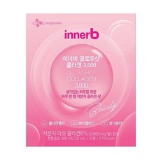 CJ제일제당 이너비 글로우샷 콜라겐 음료, 50ml, 6개