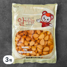 반찬단지 알마늘 절임, 1kg, 3개