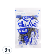 쿠라콘 시오 콘부 염장 다시마, 3개, 130g