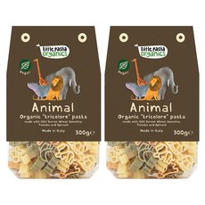 리틀파스타오가닉스 아동용 유기농 파스타 애니멀, 300g, 2개