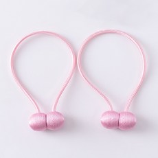 磁扣窗簾繩, 粉色的, 2個