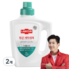 랩신 항균 솔잎향 세탁 액상세제 본품, 3L, 2개