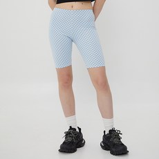 러브이즈트루 여성용 GV CHECKERBOARD BIKE SHORTS