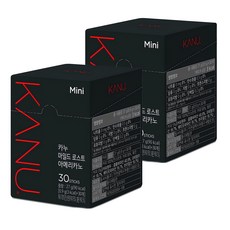 KANU 中焙美式黑咖啡迷你包, 900mg, 30條, 2盒