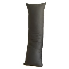 EmBrace 英柏絲 精梳純棉深色超大長抱枕, 50cm x 150cm 抱枕, 台灣製造, 150 x 50cm, 神秘灰