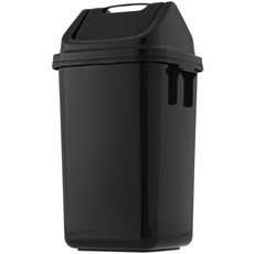 코멧 사각 카페 업소용 쓰레기통, 블랙 블랙