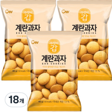 청우 계란과자, 40g, 18개