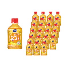 해태htb 썬키스트 허니유자, 280ml, 24개