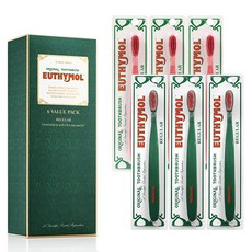 Euthymol 皇家細毛牙刷組 一般款 綠色+粉色 各3支組, 1組, 6入