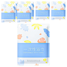 倩挥 一次性壓縮浴巾, 便攜 柔軟 親肤 吸水, 壓縮款, 7個, 1組