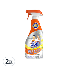 Mr Muscle 威猛先生 廚房清潔劑 超強效+，去油更快30%，除菌99.9%，無刺鼻味道, 500g, 2瓶