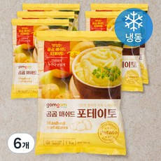 곰곰 매쉬드 포테이토(냉동), 1kg, 6개