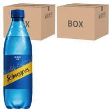 Schweppes 舒味思 氣泡水 原味 500ml, 無糖, 無熱量, 層次氣泡創造豐富口感, 24瓶, 48瓶