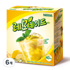네슬레 레모네이드 에이드 분말, 15g, 40개입, 6개