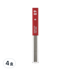 KOKUYO 國譽 六角自動鉛筆芯 0.9mm B, 不易折斷, 日本製造, 4盒