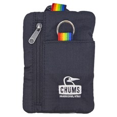 CHUMS Spring Dale Key Coin Case 鑰匙零錢包, 黑/彩虹, NS