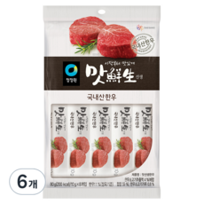 청정원 맛선생 한우, 80g, 6개