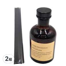 茶色擴香瓶+擴香棒5入 飯店香水型 2組 120ml 百年梔子花 室內香氛
