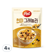 포스트 현미 그래놀라 시리얼, 500g, 4개