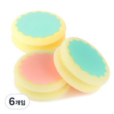 모나코올리브 동글이 제모스펀지, 6개입