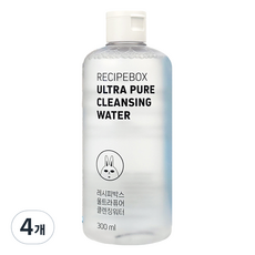 레시피박스 울트라퓨어 클렌징워터, 4개, 300ml