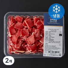 굿미트찹 호주산 우양지 국거리용 3 x 2 x 0.3 cm (냉동), 500g, 2개
